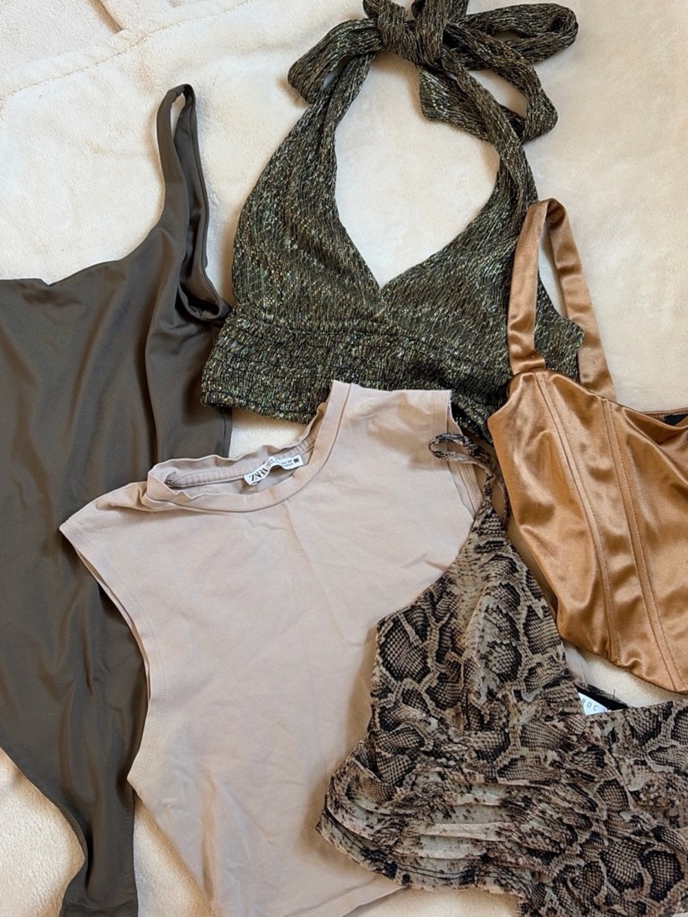 GREEN AND GOLD TINY TOP BUNDLE